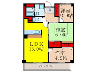 コジープレースの物件間取画像